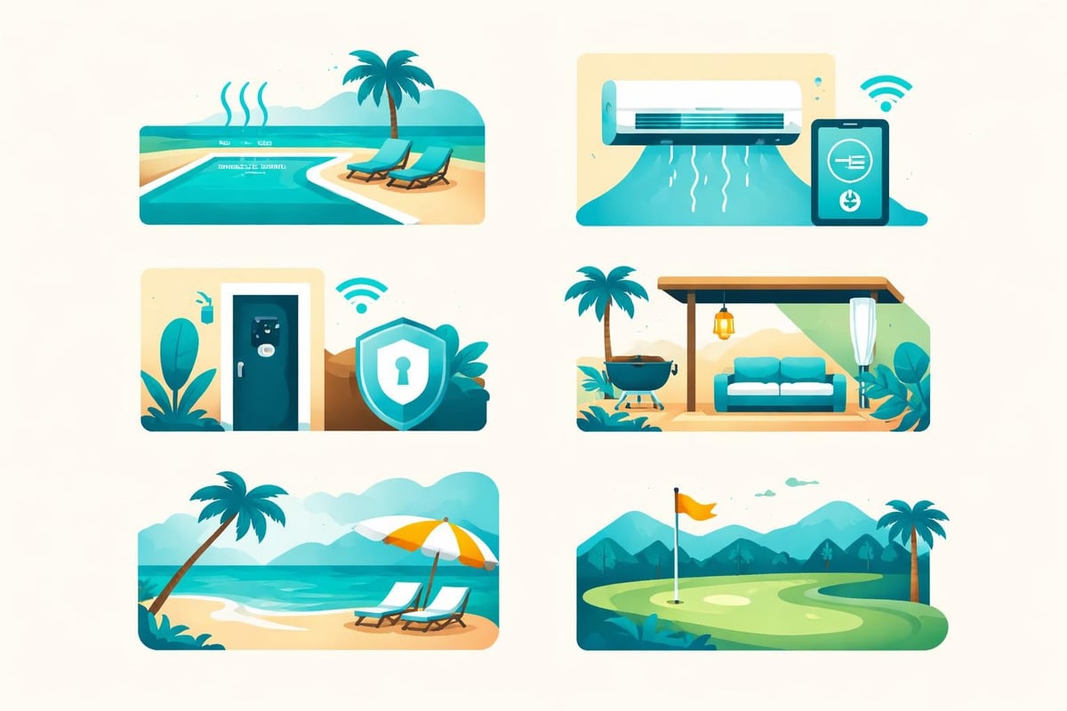 Luxury villa amenities comparison