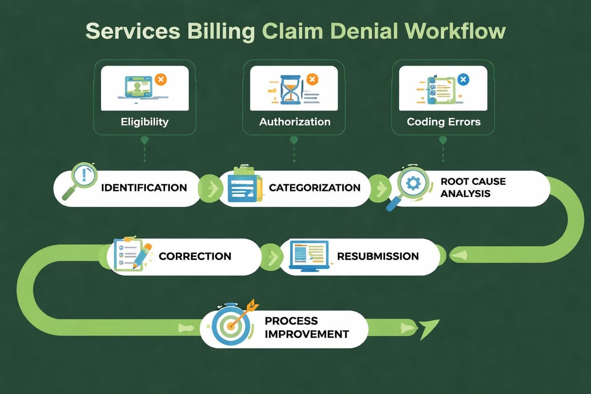 Claim denial management process
