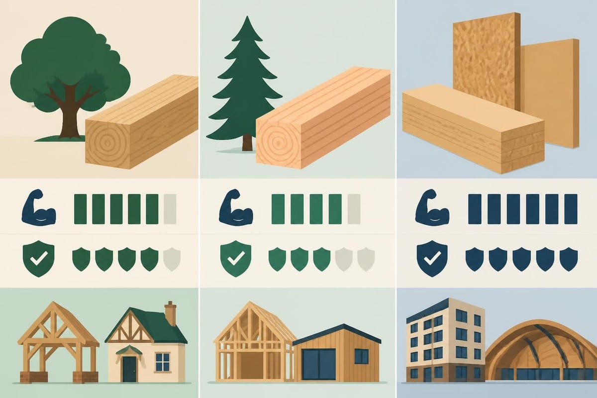 Structural timber species comparison