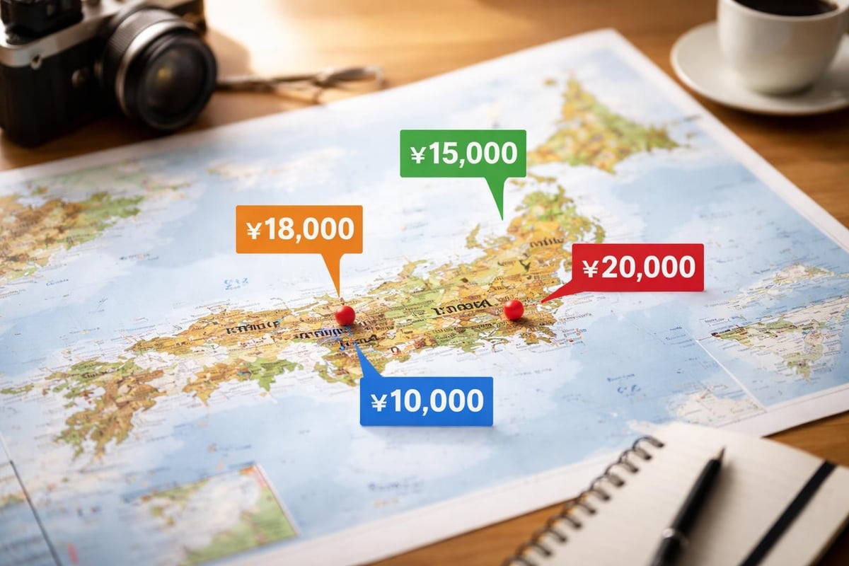 Regional pricing map