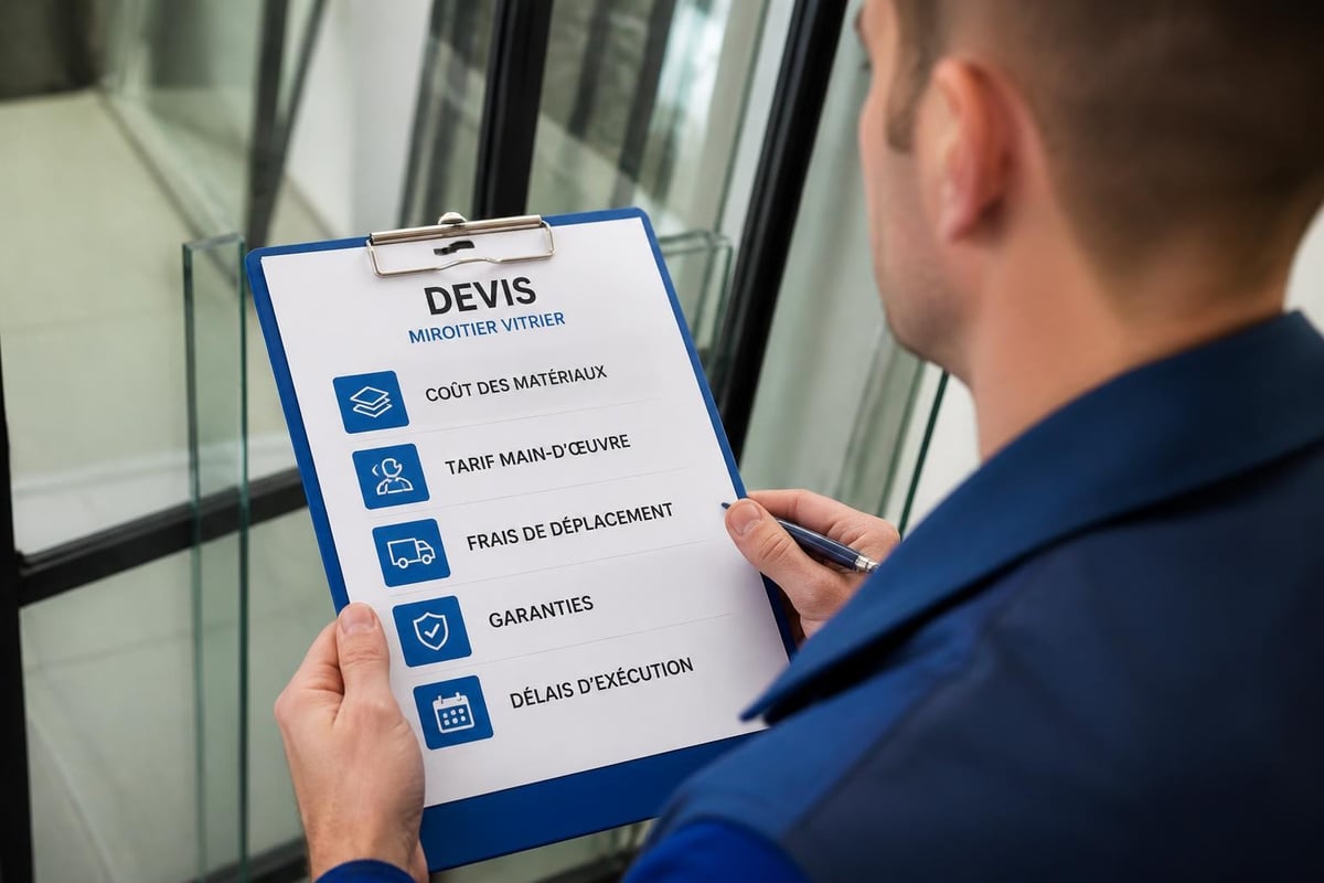 Devis vitrier détaillé