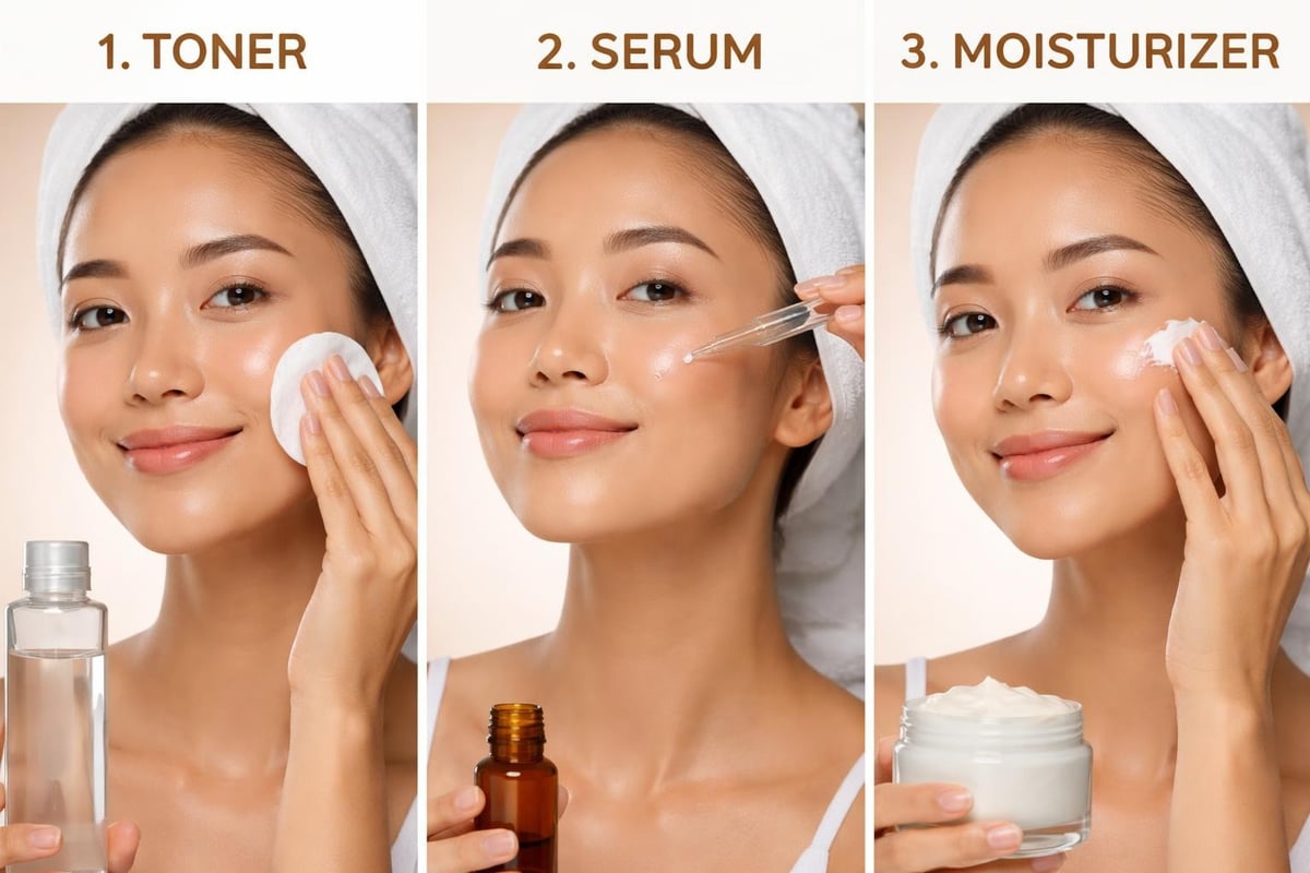 Layering skincare products