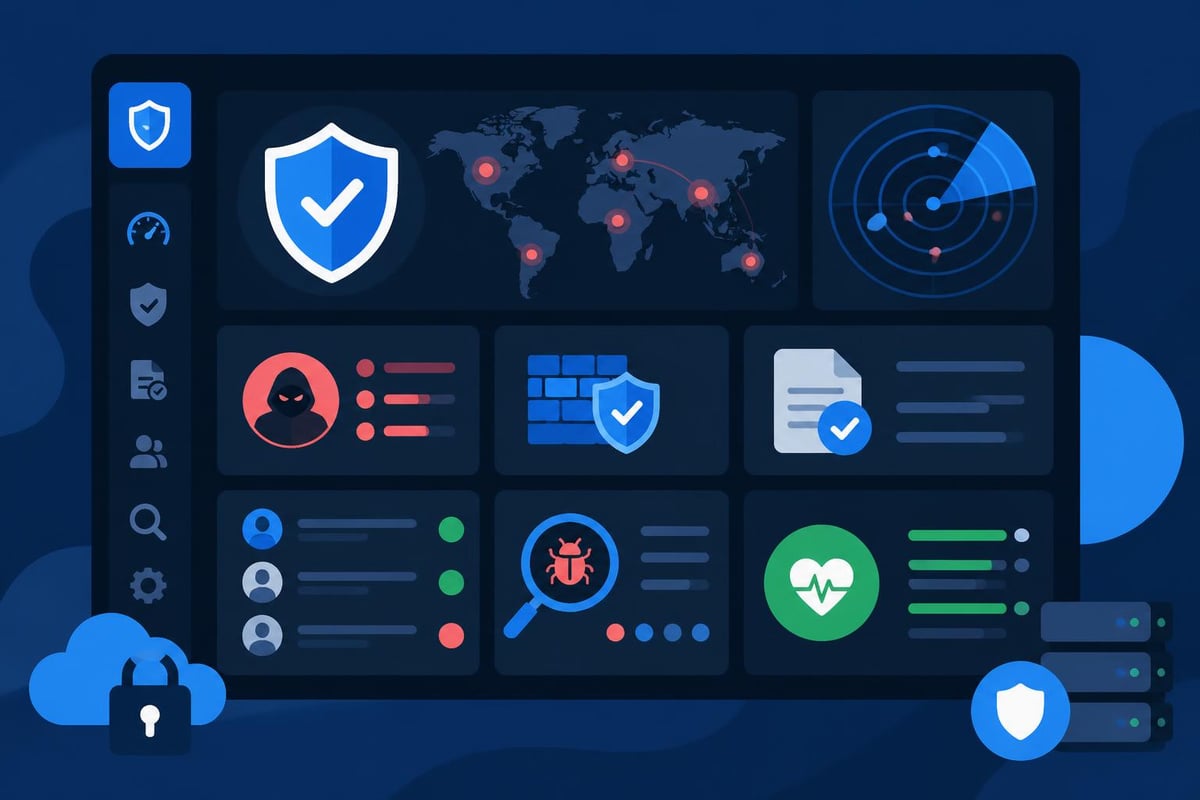 WordPress security monitoring dashboard