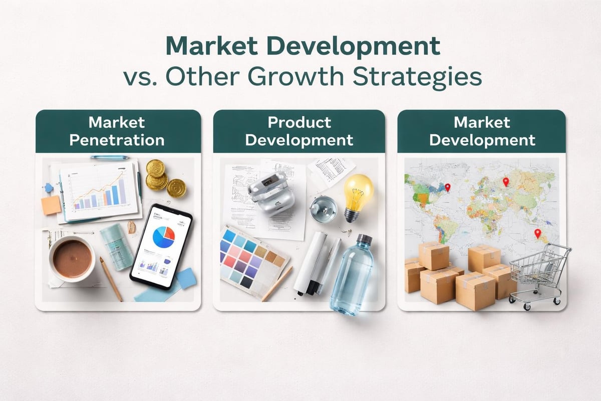 Market development paths diagram