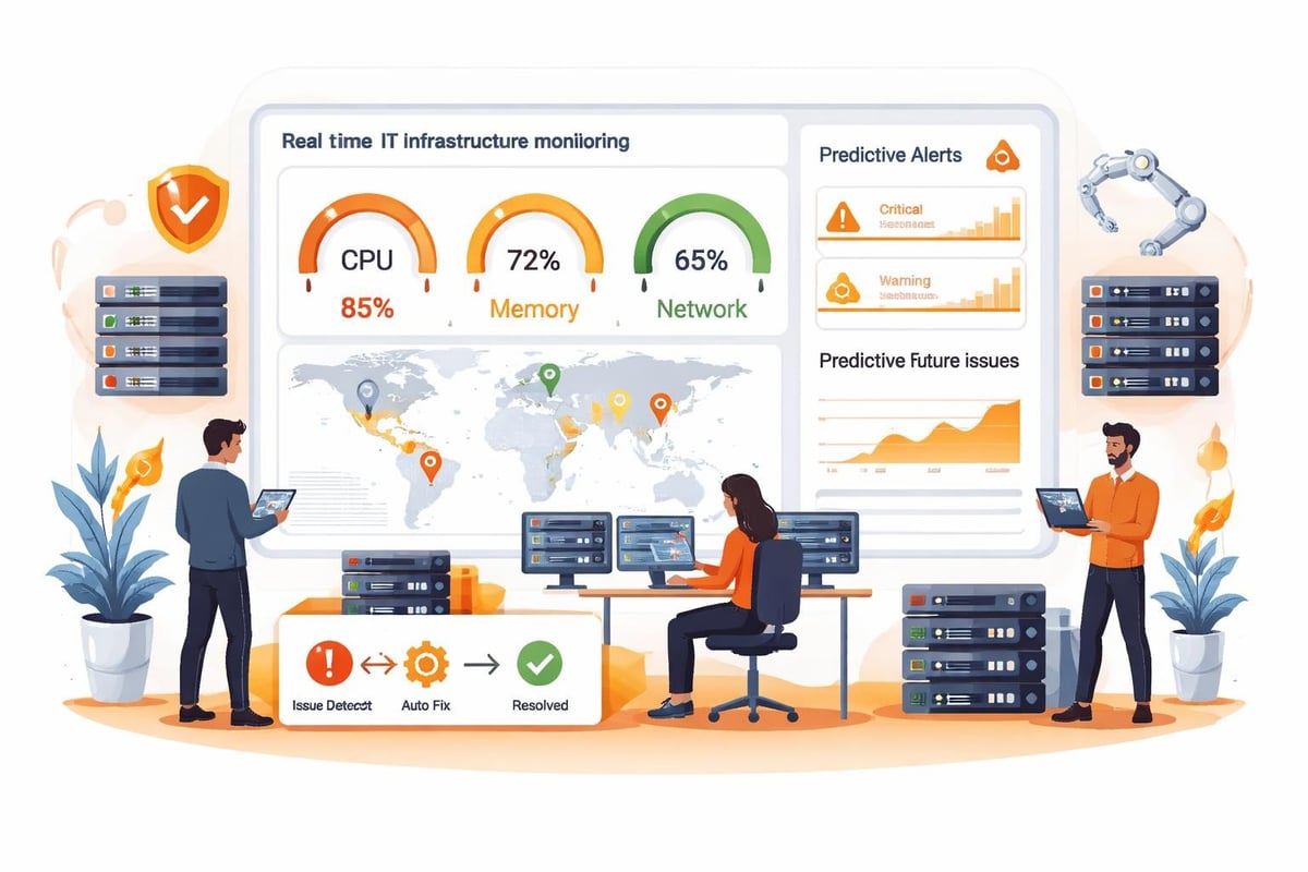 Proactive IT monitoring dashboard