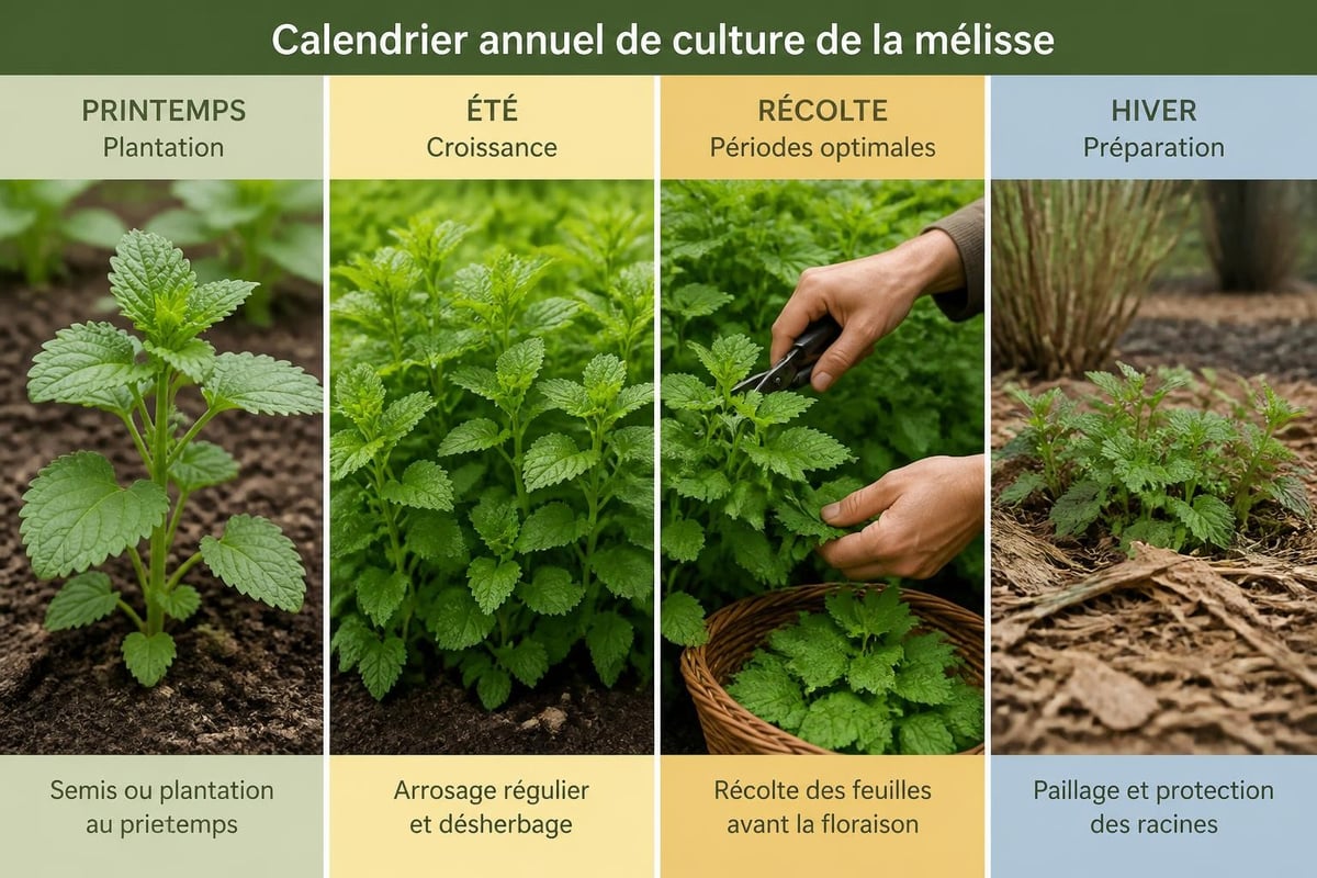 Cycle de culture de la mélisse