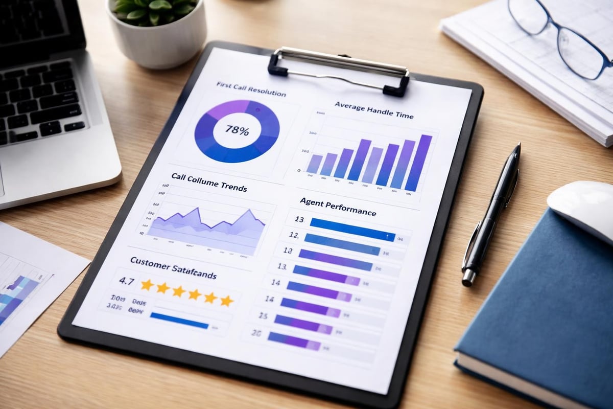 Communication metrics dashboard