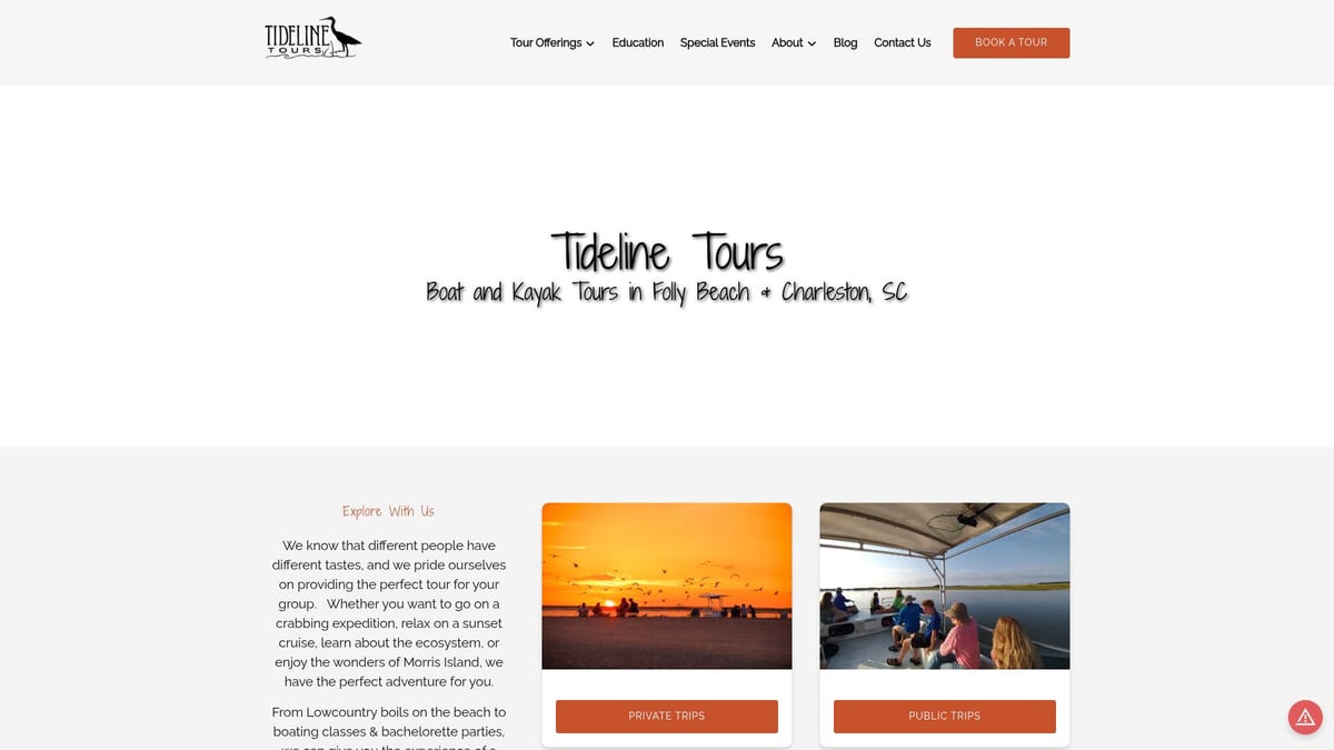 7 Unforgettable Charleston Boat Tours Sunset Experiences for 2025 - Tideline Tours: Intimate Sunset Eco Cruise