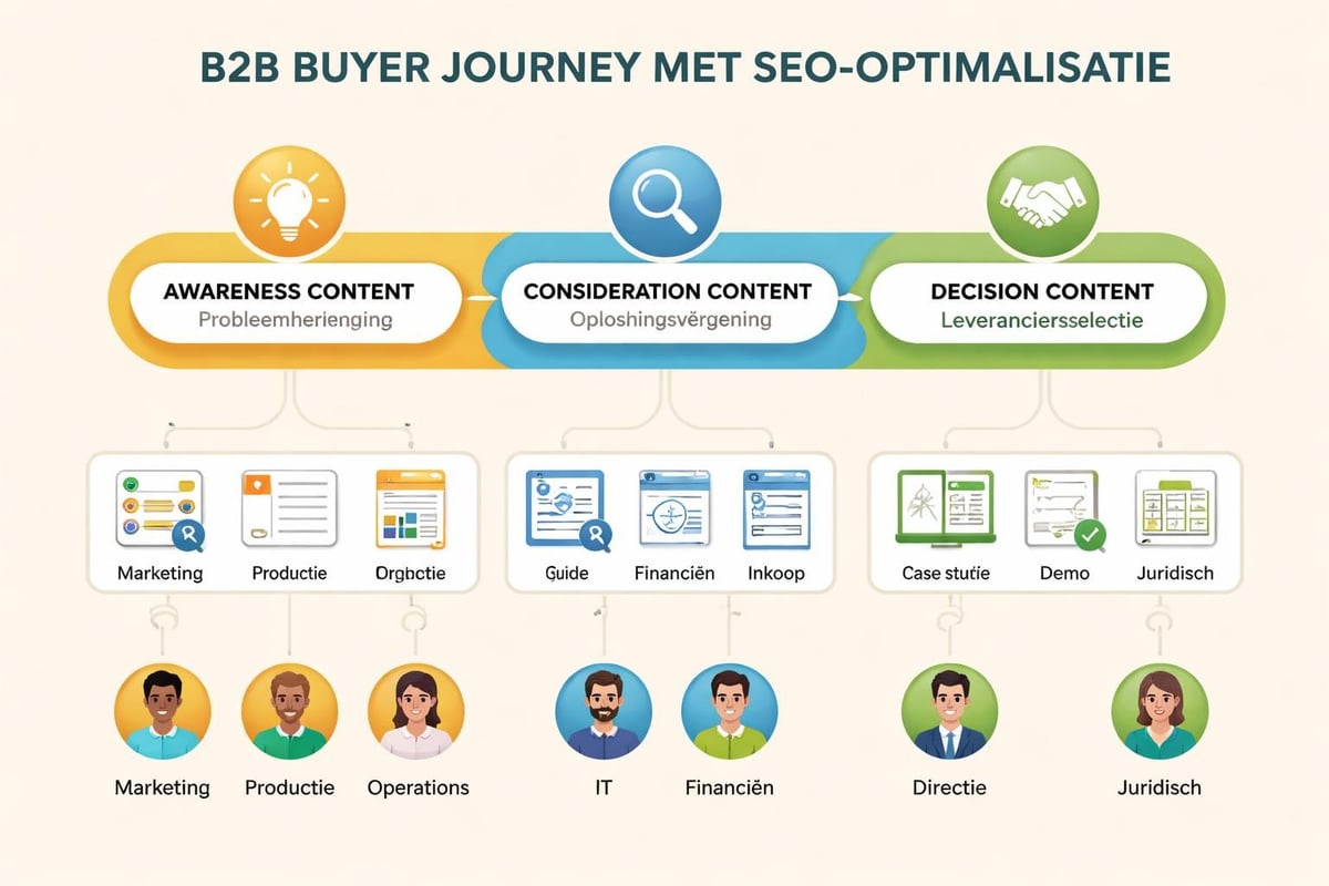 B2B buyer journey SEO strategie