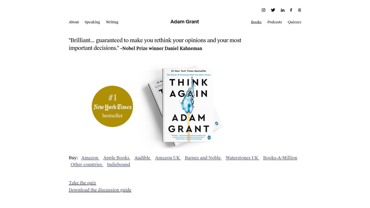 9 Life-Changing Best Books for Changing Life in 2026 - Think Again by Adam Grant
