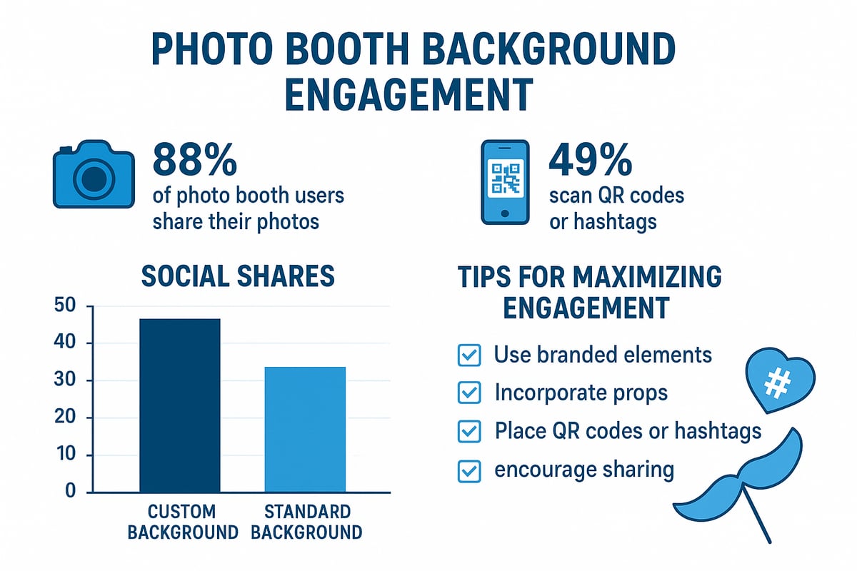 Maximizing Engagement and Social Sharing with Photo Booth Backgrounds