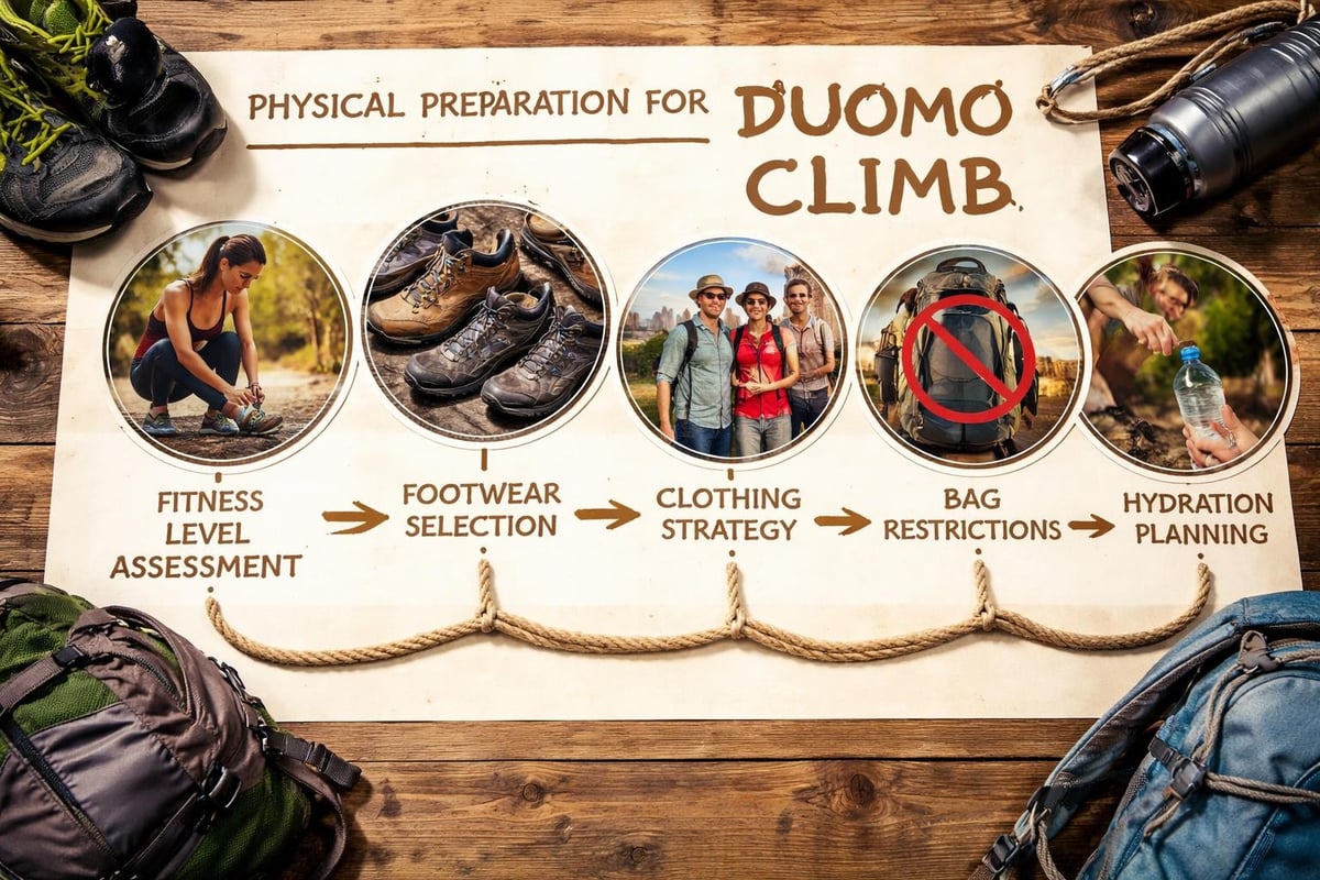 Pre-climb preparation checklist