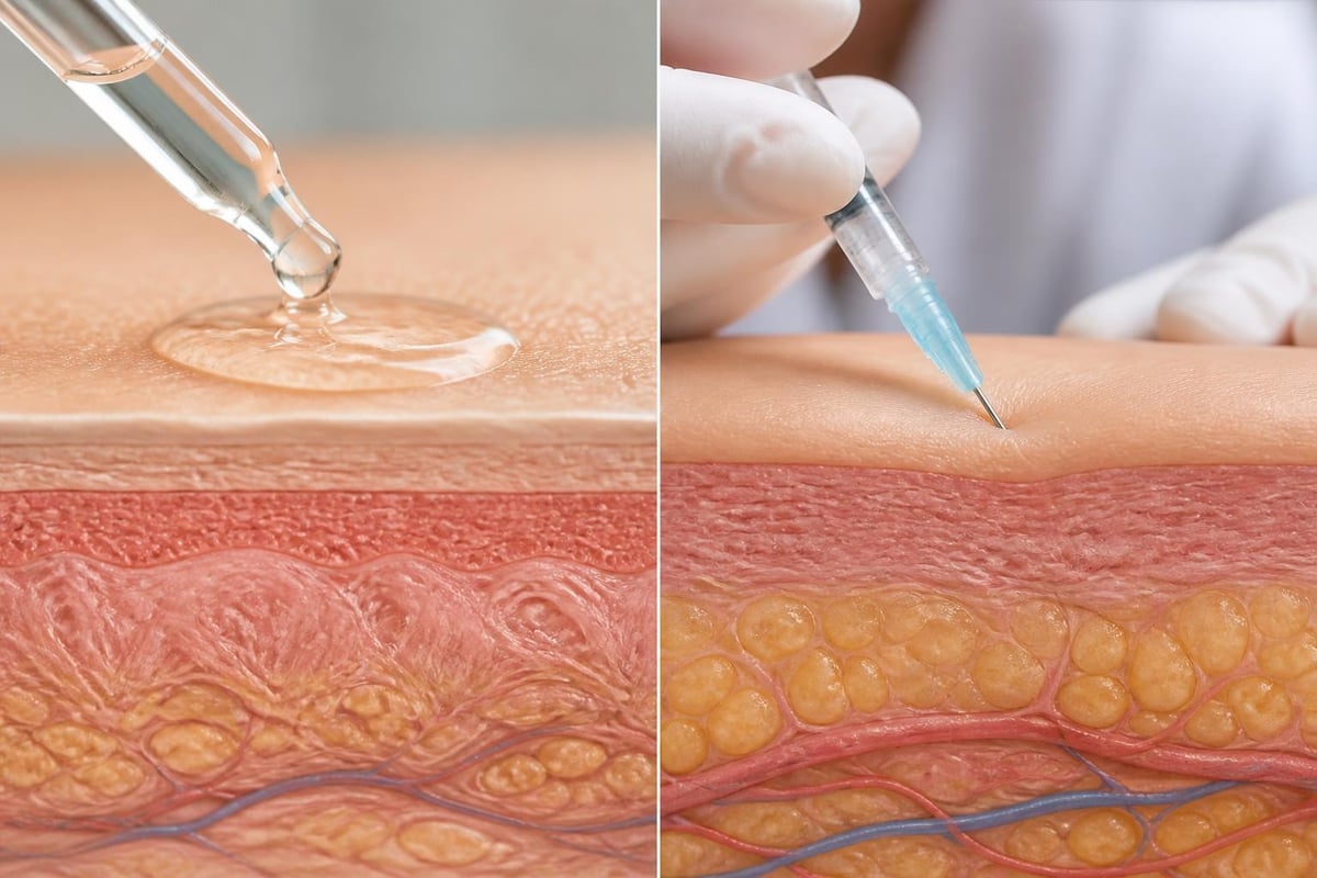 GHK-Cu topical versus injectable delivery pathways