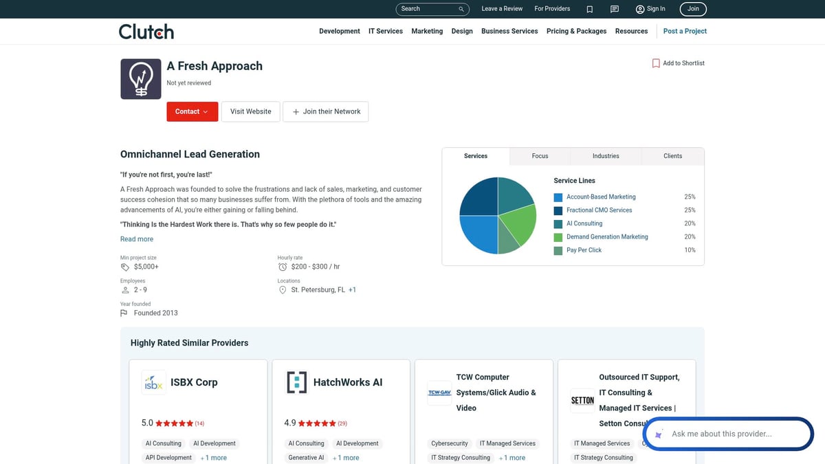 Top 7 AI Consulting Companies to Watch in 2026 - A Fresh Approach