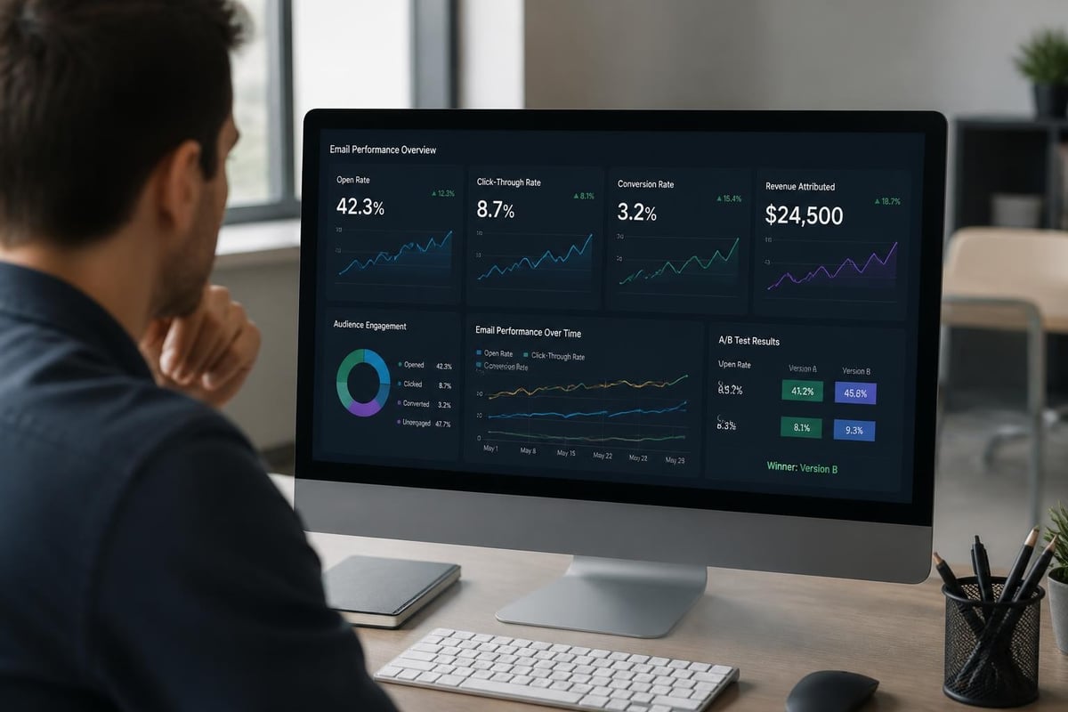 Email campaign analytics dashboard