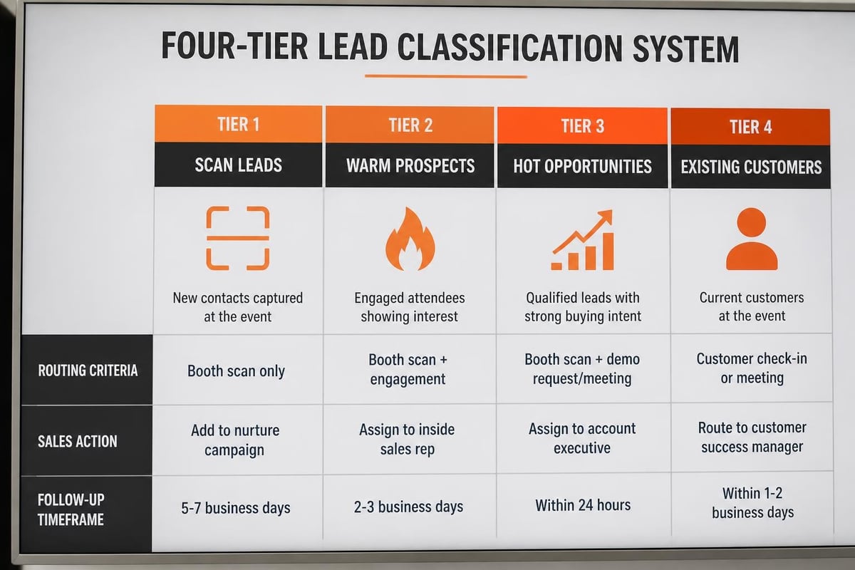 Tradeshow Leads: Best Practices for B2B Capture & ROI Tradeshow lead qualification matrix