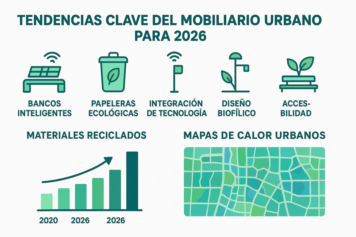 Tendencias Clave del Mobiliario Urbano para 2026