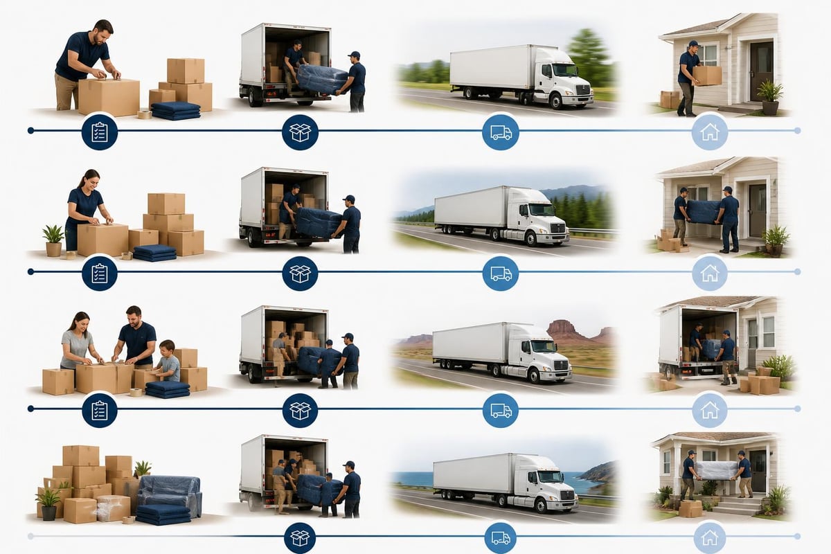 Long-distance moving timeline
