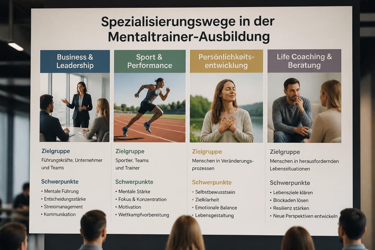 Mentaltraining Spezialisierungen