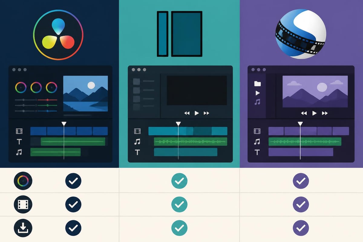 Free video editing software comparison