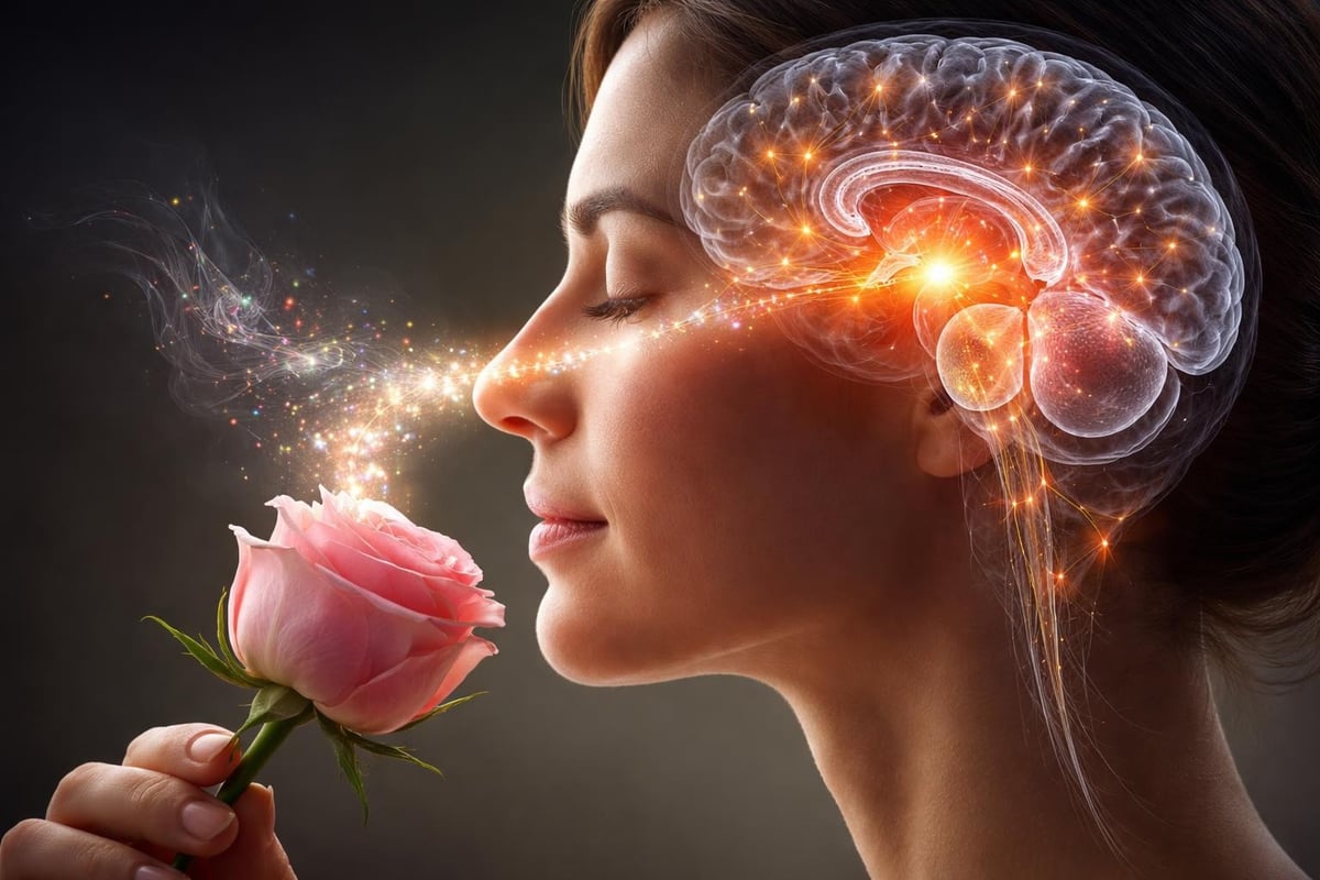 Neural pathways of scent processing