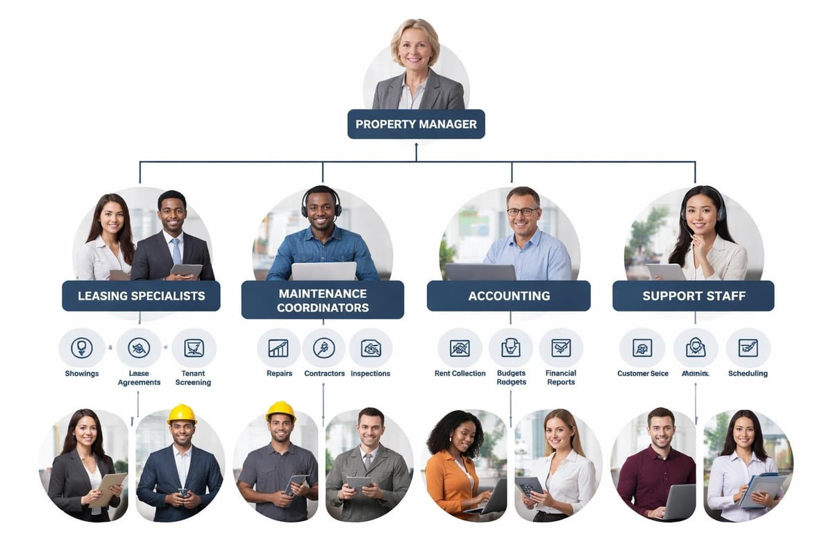 Property management team organizational structure