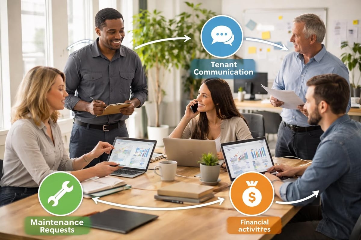 Property management team collaboration