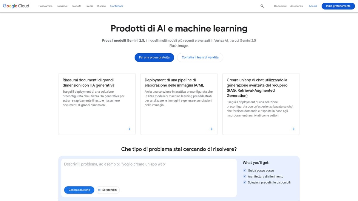 7 Soluzioni Di Intelligenza Artificiale Più Efficaci Per Aziende 2025 - Google Cloud AI