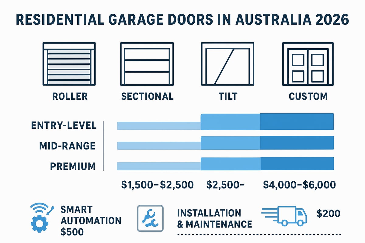 Residential Garage Door Price Ranges: What to Expect in 2026