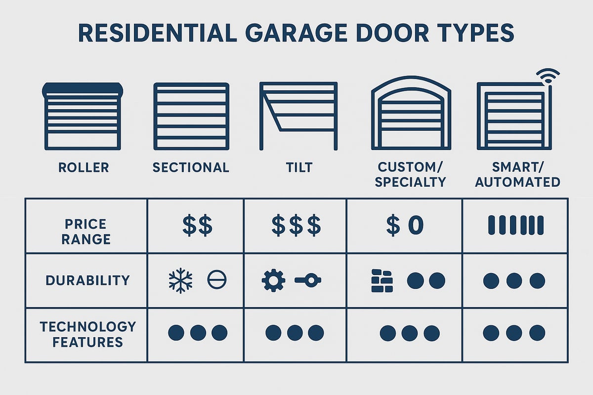 Overview of Residential Garage Door Types in 2026