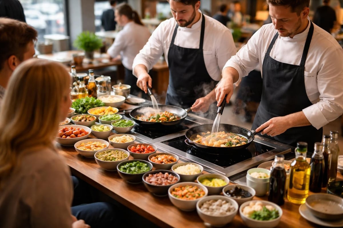 Live-Cooking Station