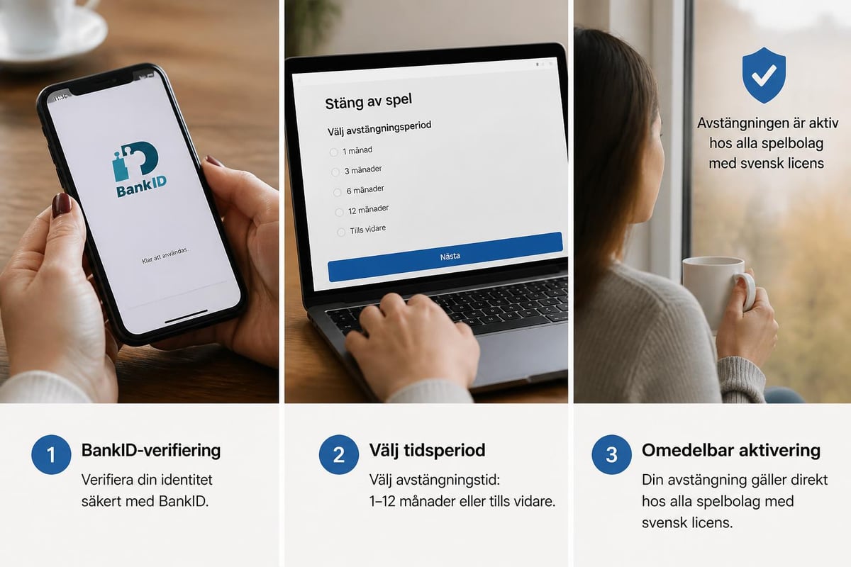 Spelpaus registreringsprocess