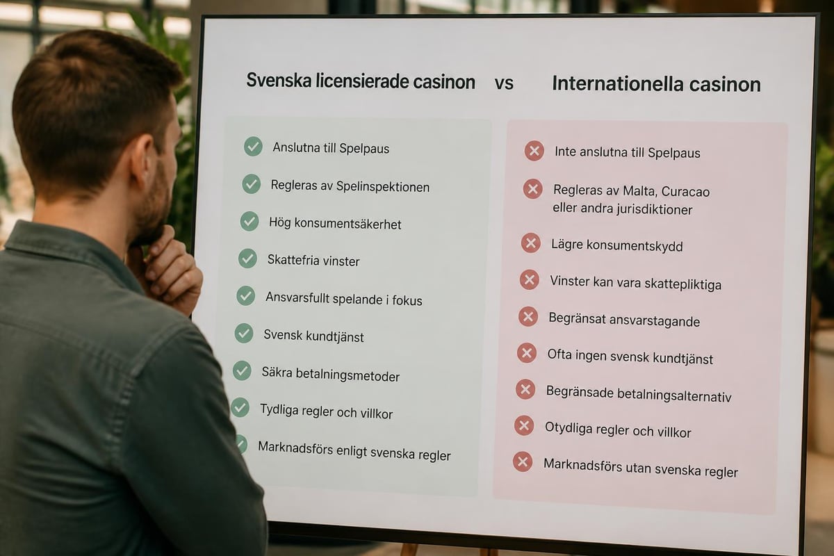 Skillnader mellan svensk och utländsk licens