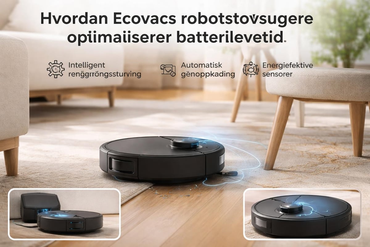 Ecovacs batteristyring og lading