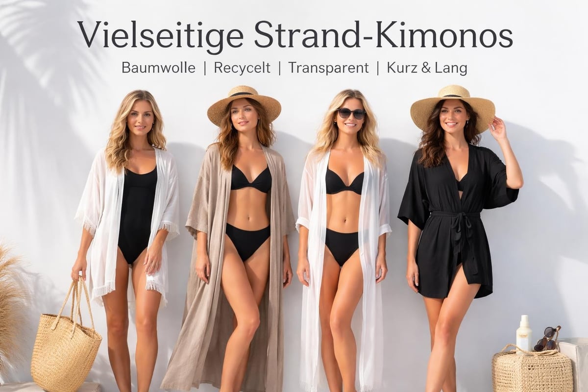 Strandkimono Materialien und Schnitte