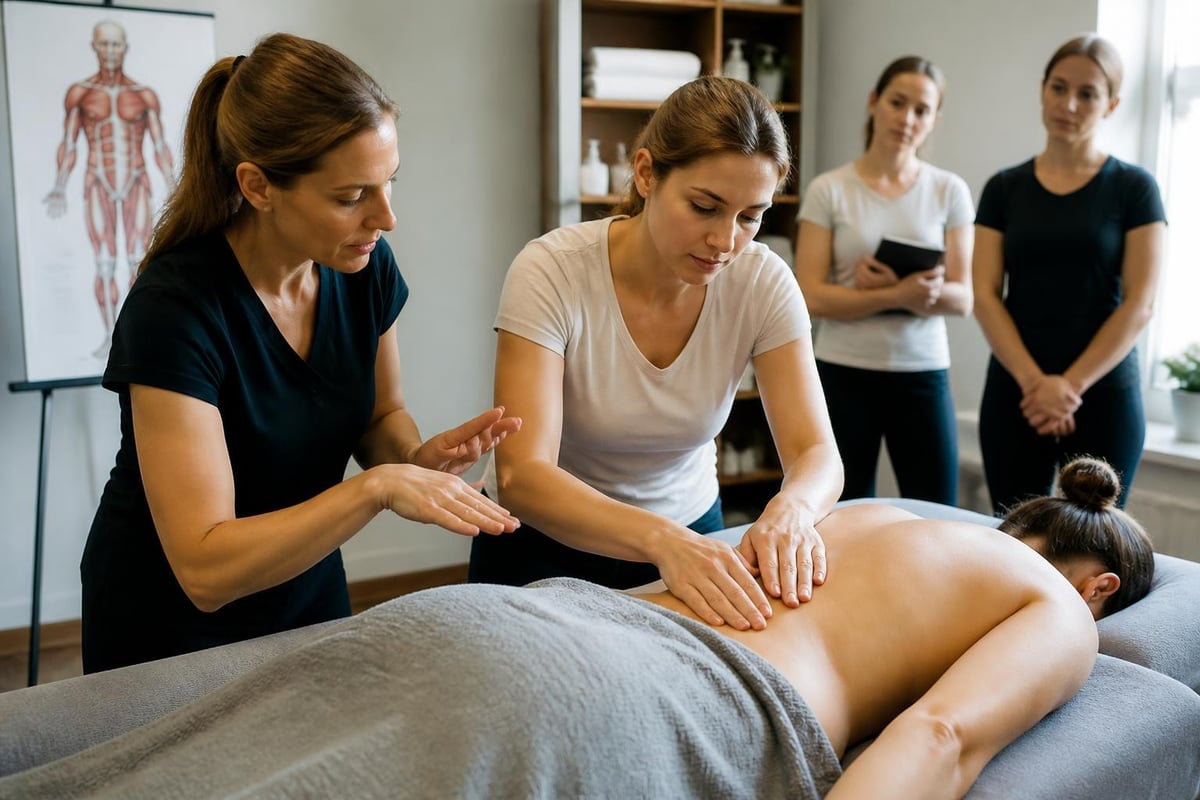 Massage-Ausbildung Praxistraining