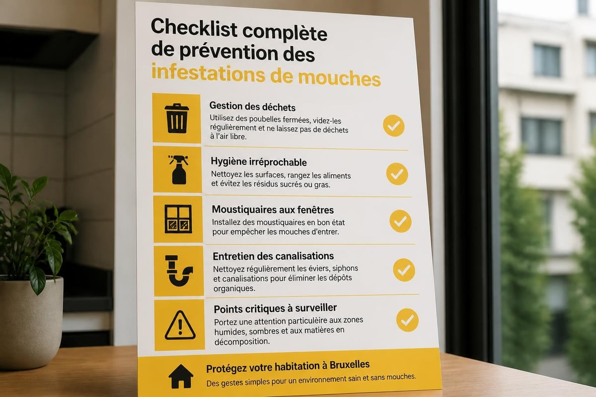 Mesures préventives contre les mouches