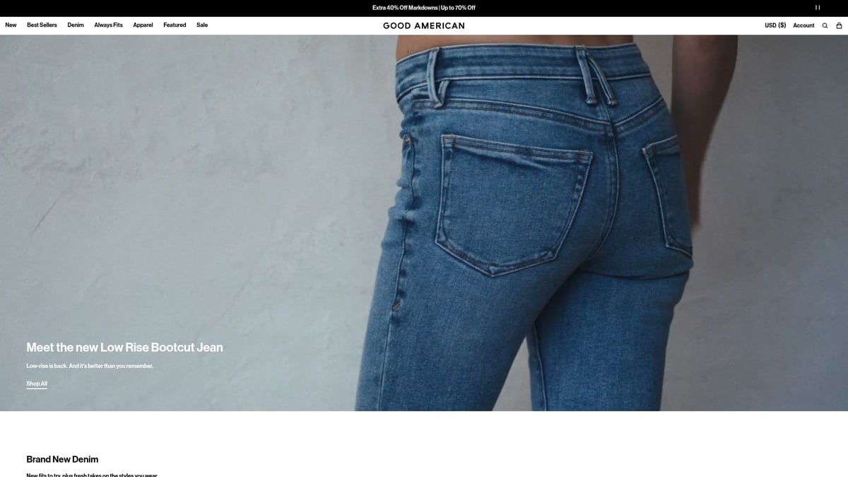 Top 8 Best Jeans For Pear Shape To Flatter Your Curves 2026 - Good American Good Curve Straight Jeans