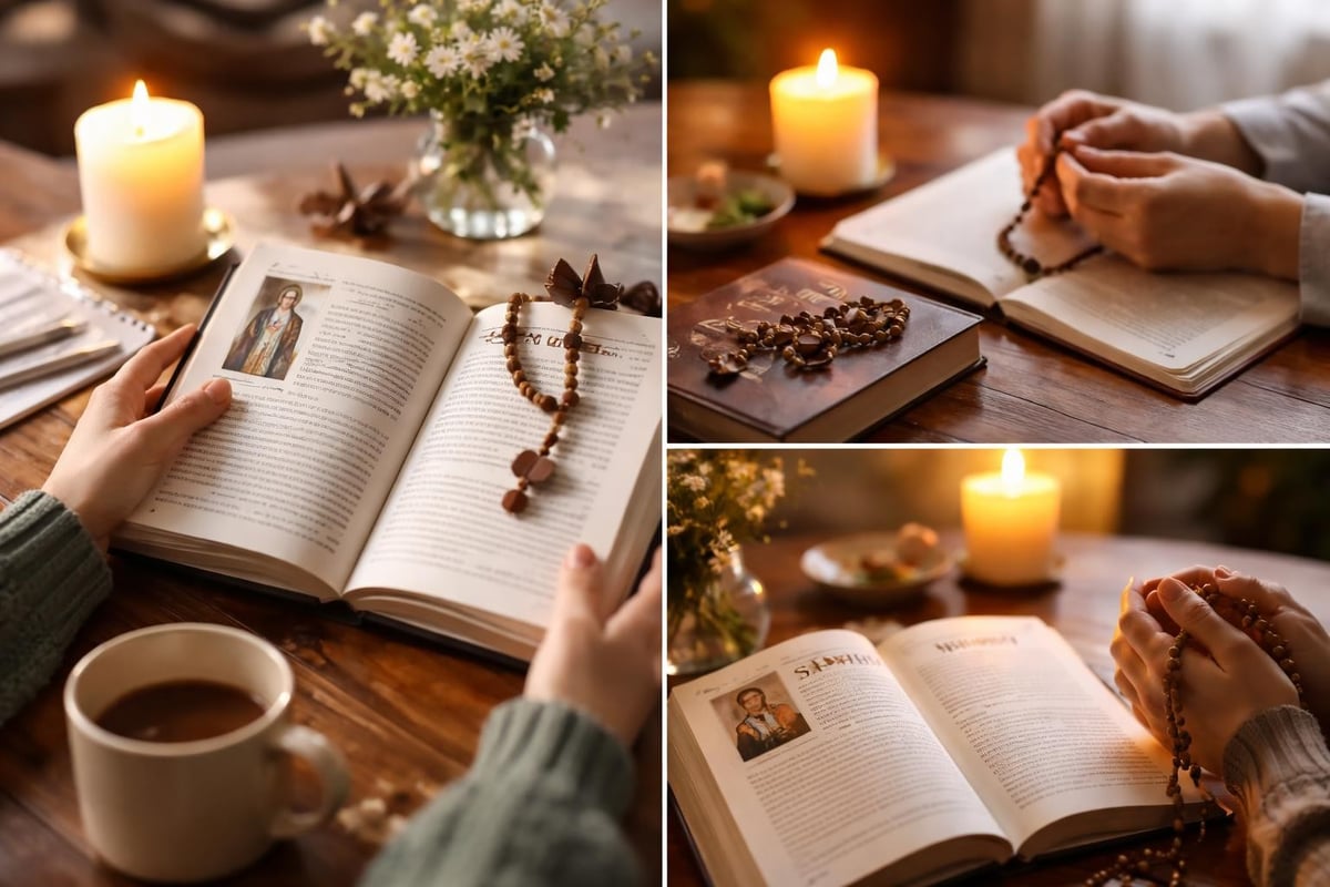 Daily devotional practice with saints