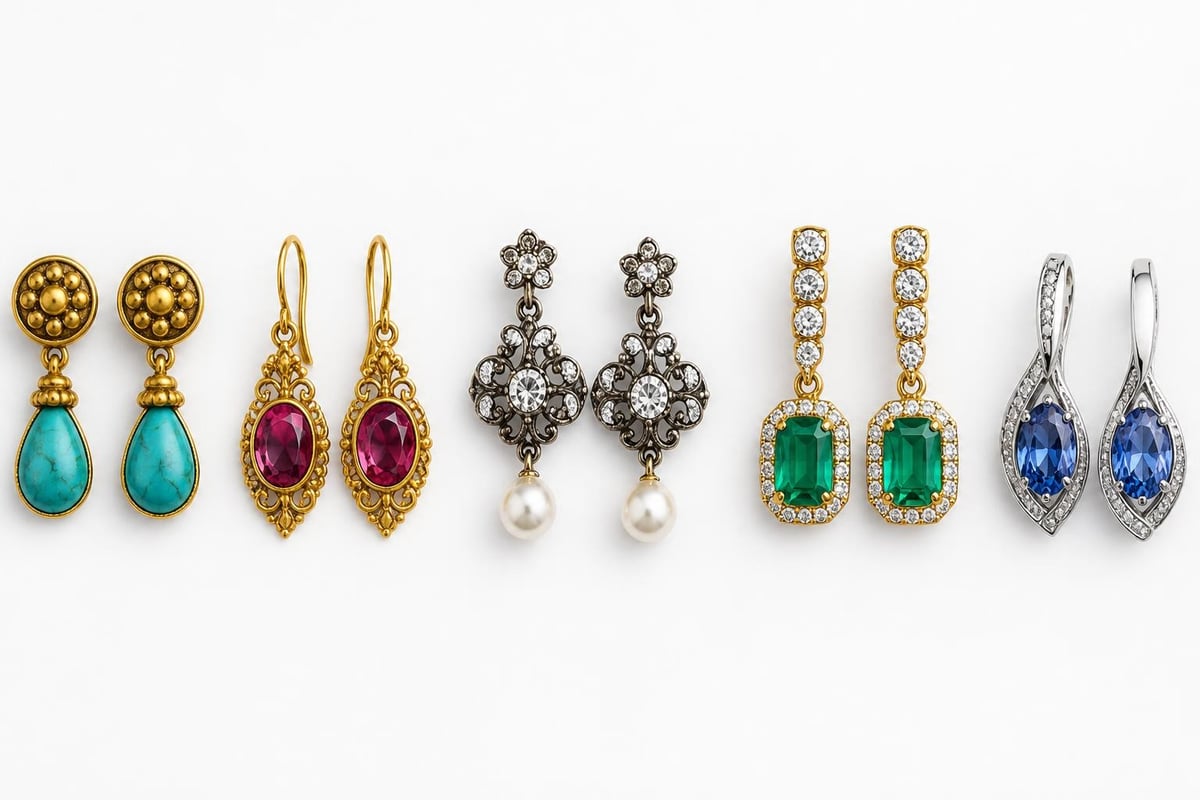 Evolution of gemstone earring styles