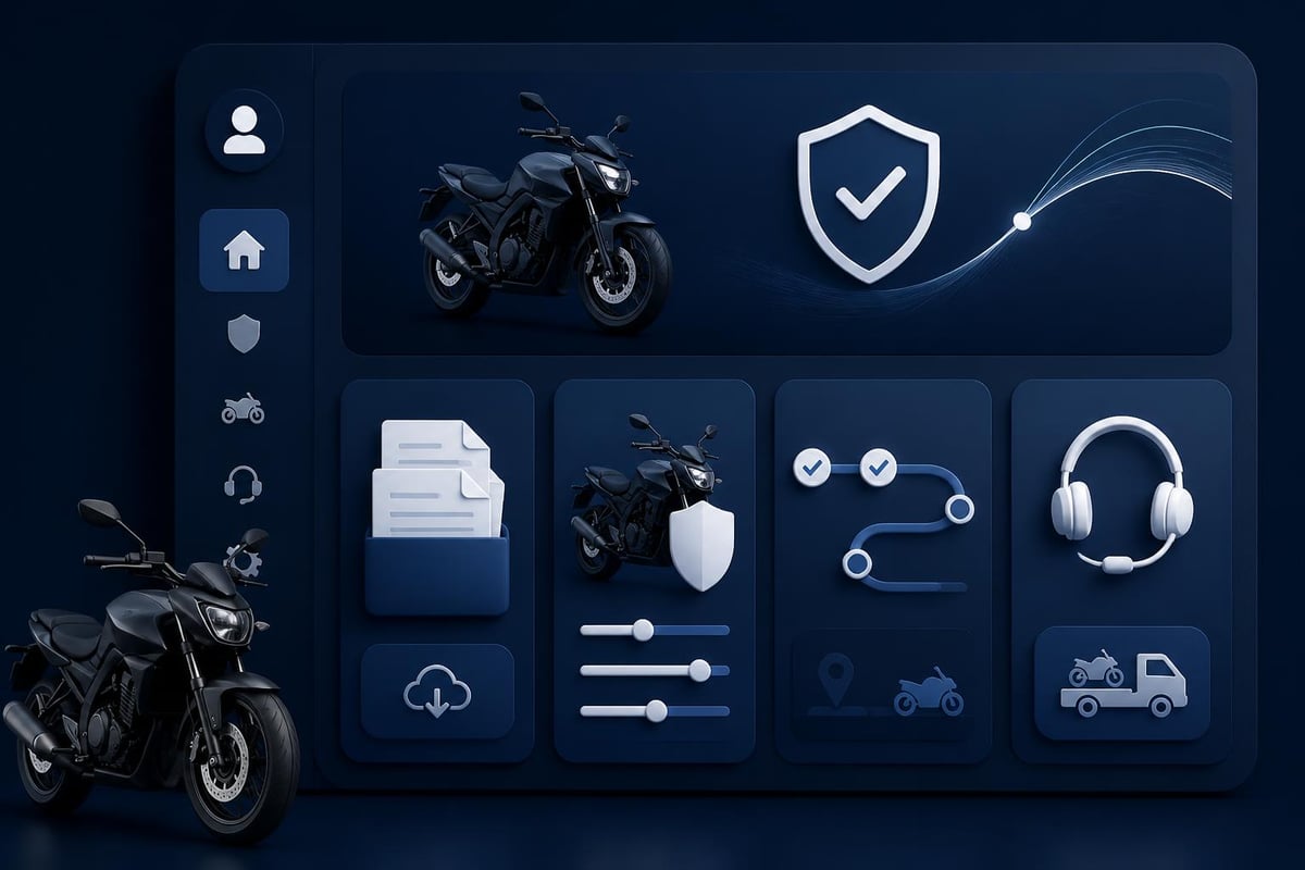 Seguro Moto Online: Guía Completa para Contratar 2026 4 Gestión digital póliza moto
