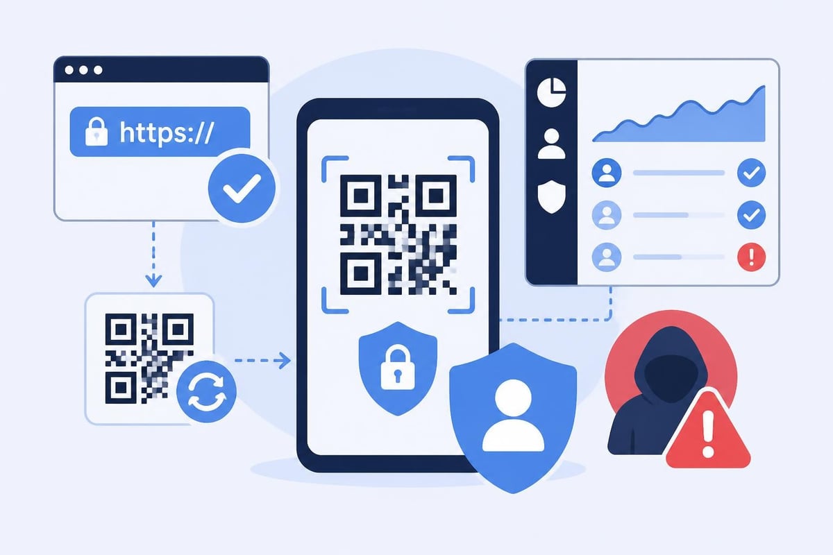 QR security workflow