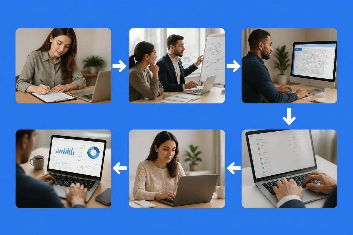 White label SEO workflow diagram