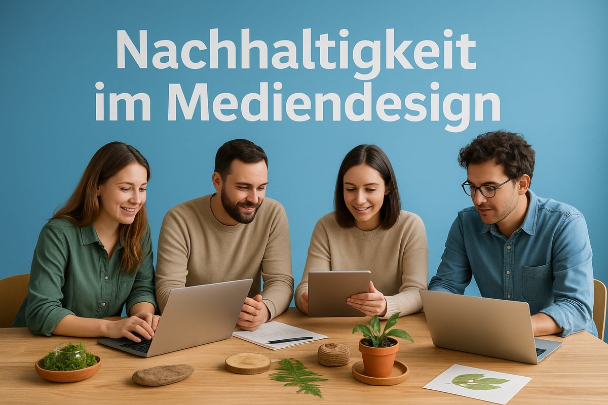 <span style="color:#3882DB"><b>Zukunft Des Mediendesigns</b> Nachhaltigkeit Und Ethik Im Mediendesign