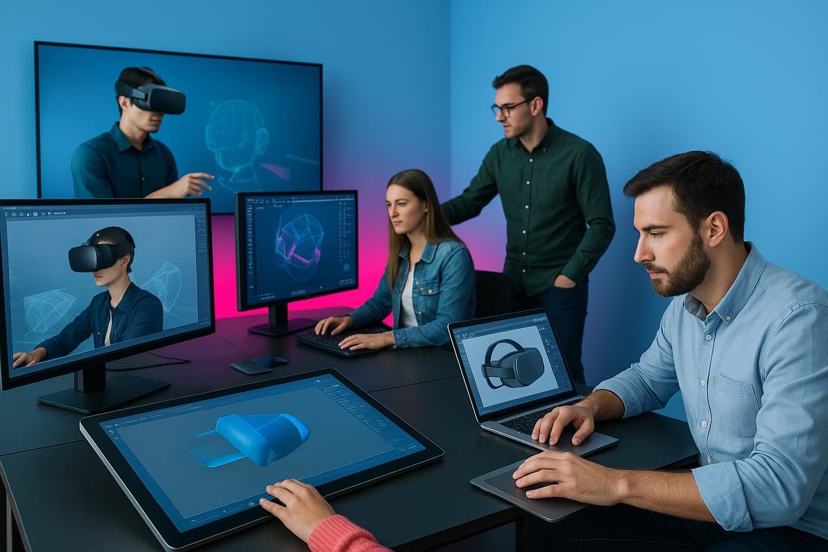 <span style="color:#3882DB"><b>Zukunft Des Mediendesigns</b> Technologische Innovationen Im Mediendesign 2025