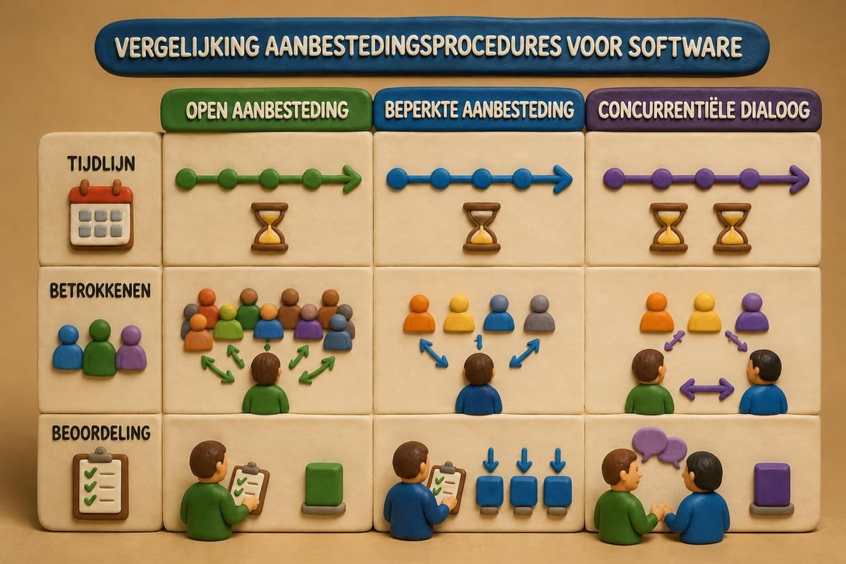 Aanbestedingsprocedures vergelijking