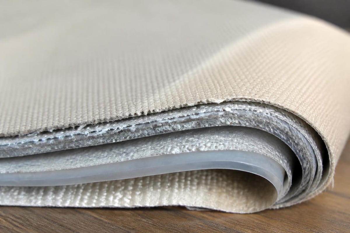 Canvas tent material layers