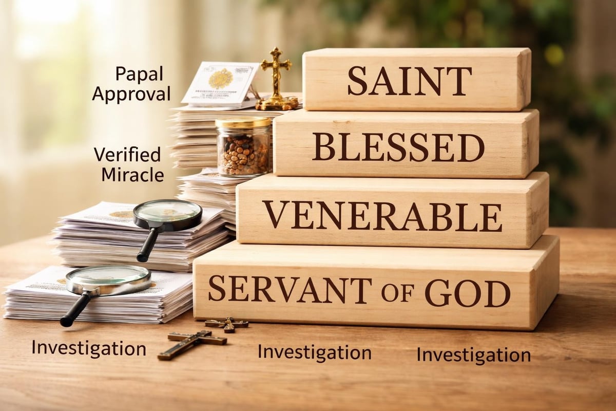 Catholic canonization stages