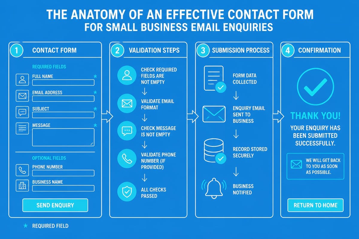 Contact form structure and flow