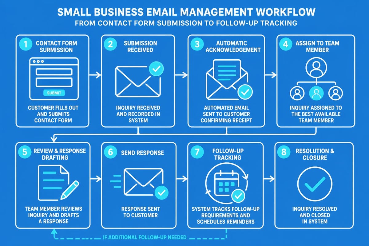 Email response workflow system
